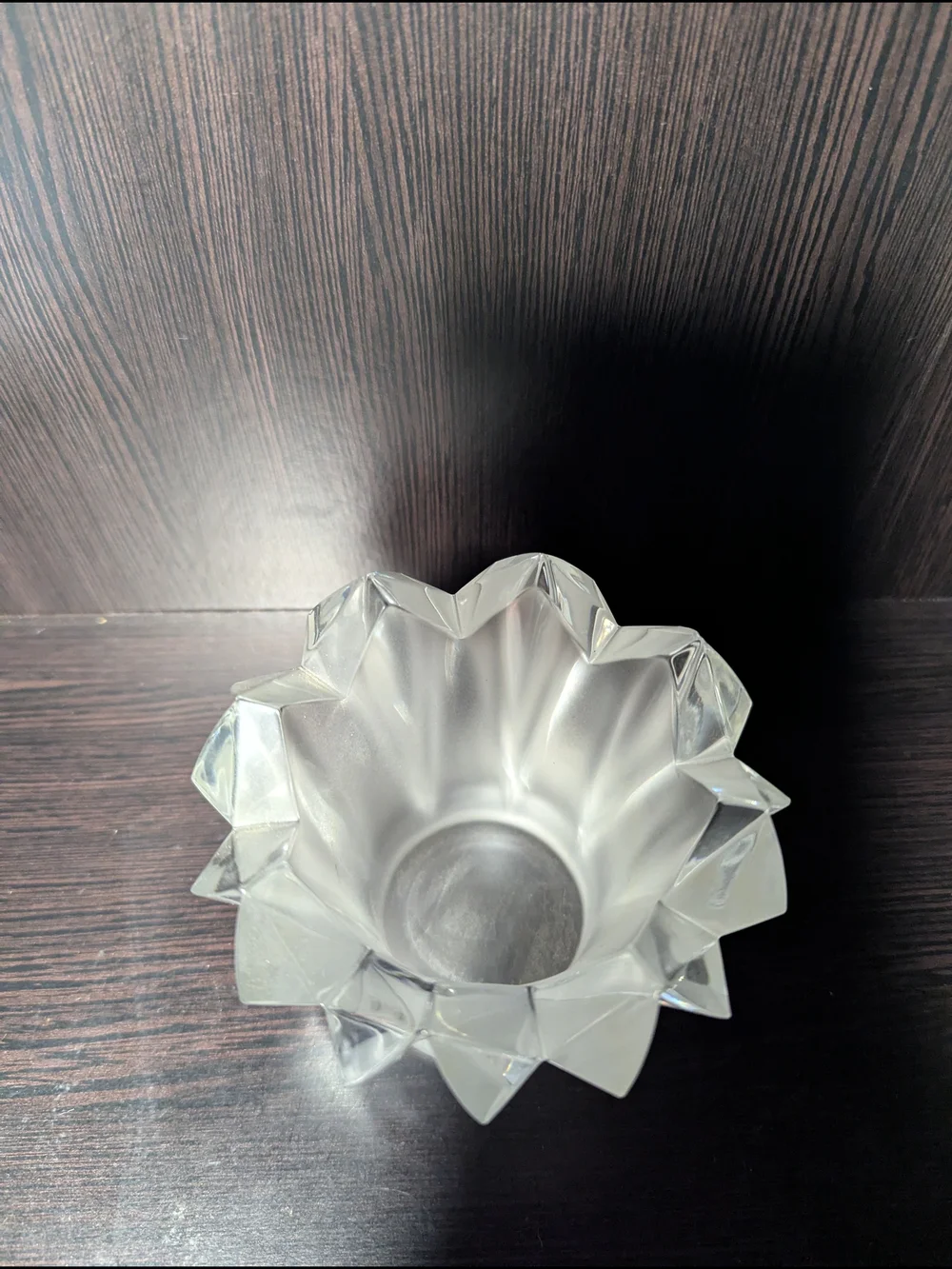 Crystal Frosted Glass Votive Holder - Clear